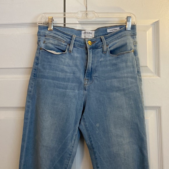 Frame denim le high straight Sz 28 tye dye denim - Picture 2 of 7